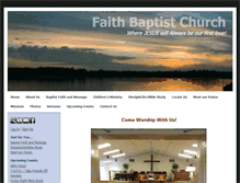 Tablet Screenshot of faithbaptistrockledge.com